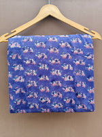 Load image into Gallery viewer, Handmade Blue Block Print Cotton Fabric | Indian Floral Cotton Fabric | Soft Printed Fabric by Yard | Dress Making Fabric | Quilting & Craft Fabric